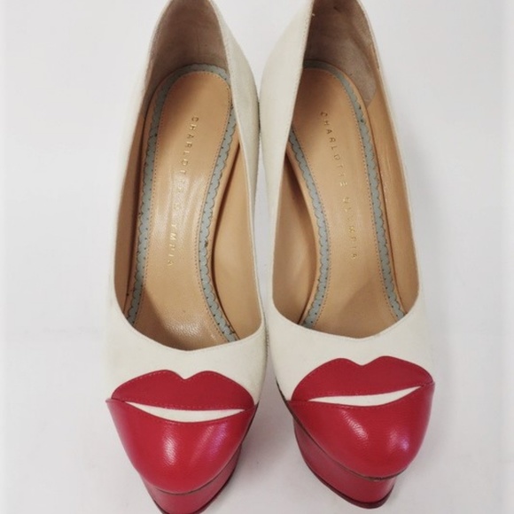 Charlotte Olympia Kiss Me Dolores Platform Pumps - Picture 2 of 8